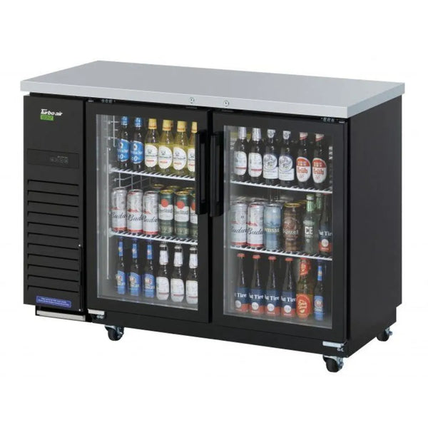 Turbo Air TBB-24-48SGD-N 49-1/8" Super Deluxe 2 Section Narrow Back Bar Cooler, 12.2 cu. Ft., 115/60/1