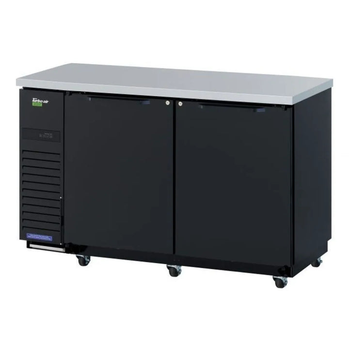 Turbo Air TBB-24-60SBD-N6 61-1/8" 2 Section Super Deluxe Narrow Back Bar Cooler, 16.46 cu. Ft., 115/60/1