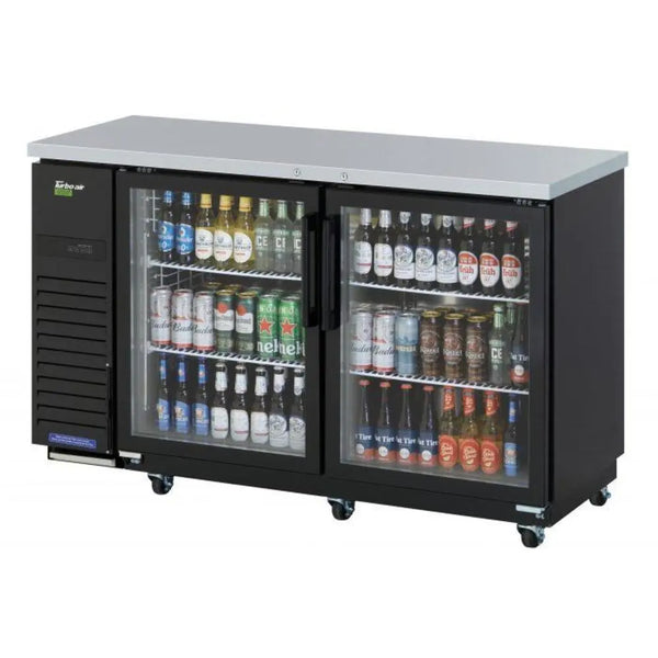 Turbo Air TBB-24-60SGD-N 61-1/8" Super Deluxe 2 Section Narrow Back Bar Cooler, 16.46 cu. Ft., 115/60/1