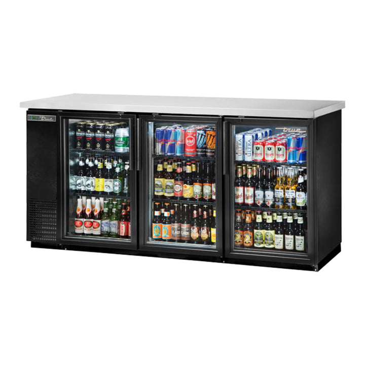 True TBB-24-72G-HC-LD Three Section Back Bar Cooler