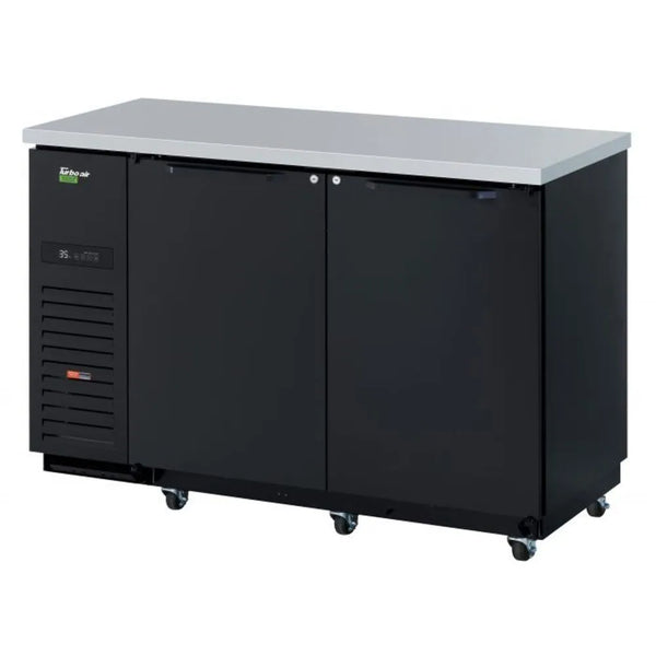 Turbo Air TBB-2SBD-N6 58-3/4" 2 Section Super Deluxe Back Bar Cooler, 19 cu. Ft., 115/60/1