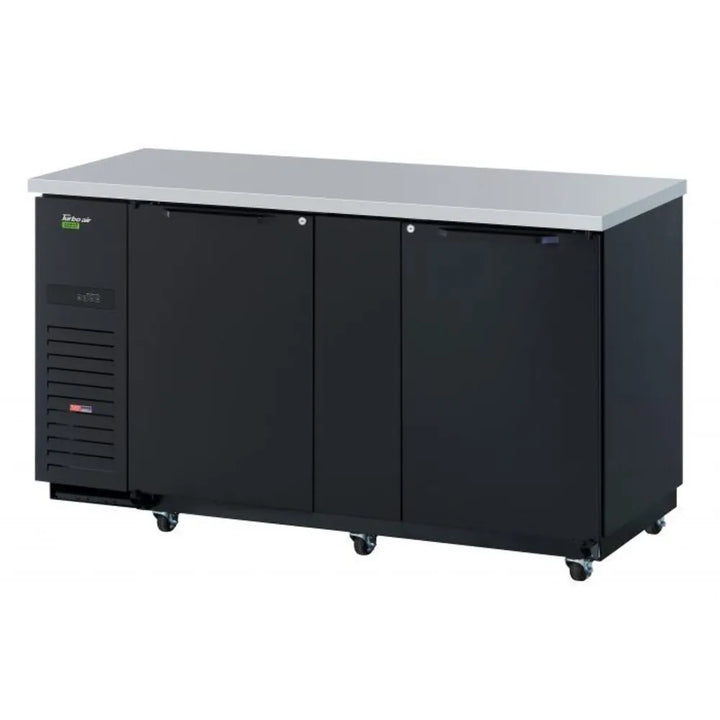 Turbo Air TBB-3SBD-N6 69" 2 Section Super Deluxe Back Bar Cooler, 23 cu. Ft., 115/60/1