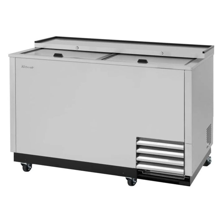 Turbo Air TBC-50SD-GF-N 50" 2 Lid Stainless Steel Super Deluxe Glass Chiller & Froster, 14.49 cu.ft., 115/60/1