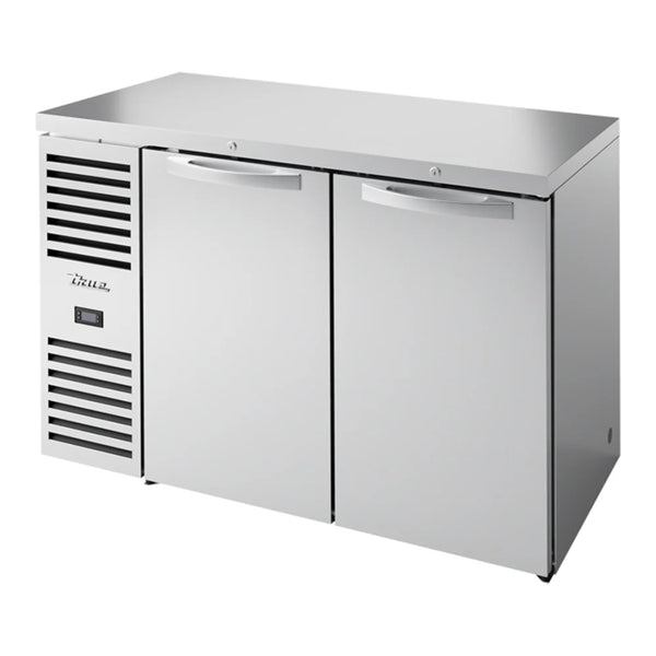 True TBR52-RISZ1-L-S-SS-1 52" Stainless Steel Solid Door Narrow Back Bar Refrigerator