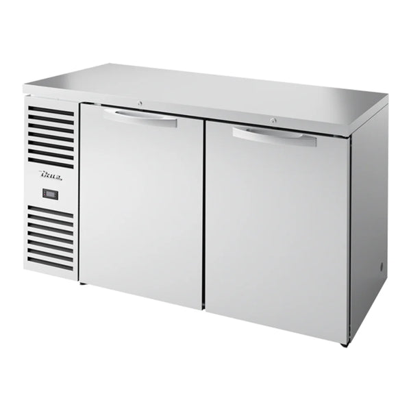 True TBR60-RISZ1-L-S-SS-1 60" Stainless Steel Solid Door Narrow Back Bar Refrigerator