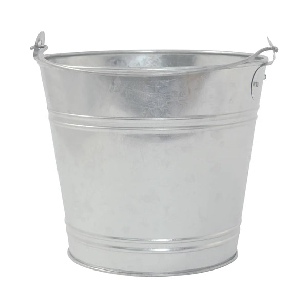 CAC China TBS1-87 Pail Galvanized 8"Dia x 7"H  Case of 12 Pcs