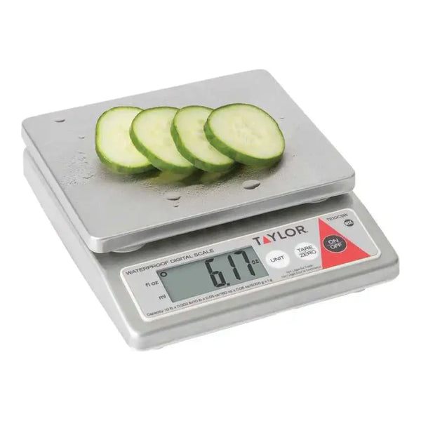 Taylor TE10CSW 10 lb. Waterproof Compact Digital Portion Control Scale