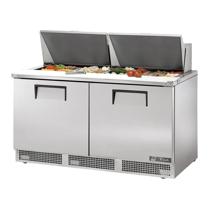 True TFP-64-24M Two Section Sandwich / Salad Unit Rear Mounted Self-contained Refrigeration