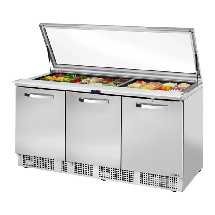 True TFP-72-30M-FGLID-SPEC3 Spec Series Prep Table w/ Refrigerated Base