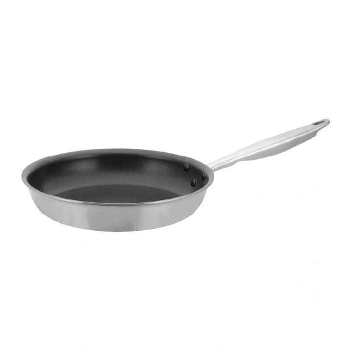 Winco TGFP-10NS Triply Stainless Steel Non-stick Fry Pan, 10"