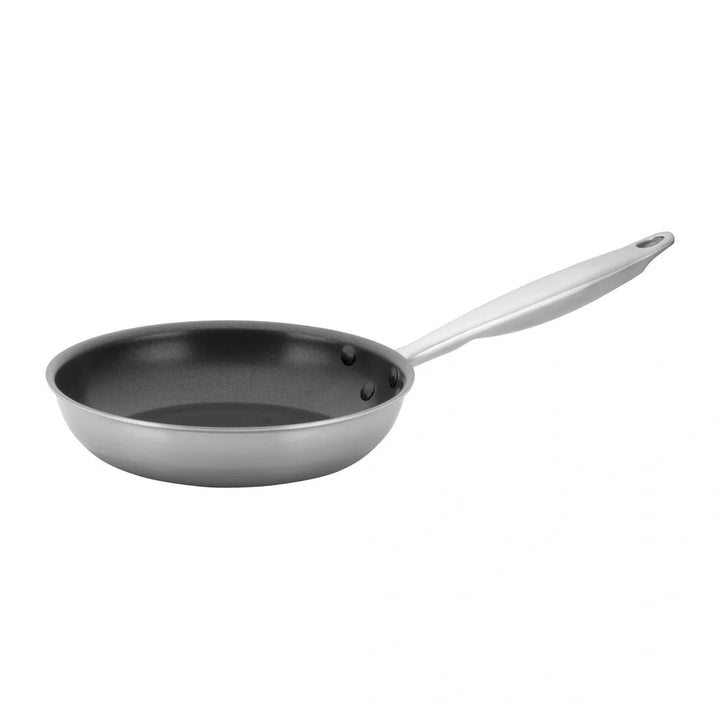 Winco TGFP-8NS Triply Stainless Steel Non-Stick Fry Pan, 8"