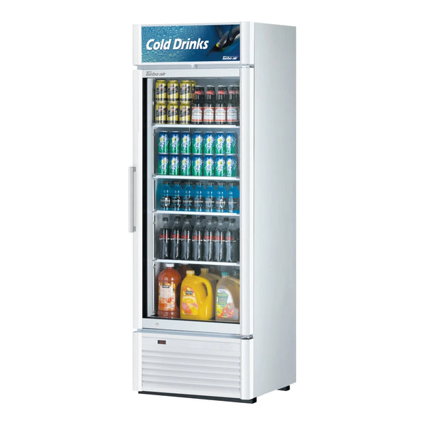 Turbo Air TGM-20SD*-N6 27" 1 Section Super Deluxe Glass Door Refrigerated Merchandiser, 16.01 cu. Ft., 115/60/1