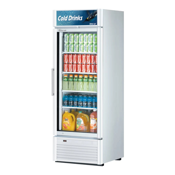 Turbo Air TGM-23SD*-N6 27" 1 Section Super Deluxe Glass Door Refrigerated Merchandiser, 19.4 cu. Ft., 115/60/1