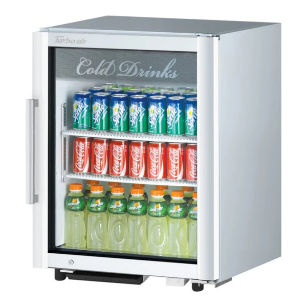 Turbo Air TGM-5SD*-N6 25" 1 Section Super Deluxe Glass Door Refrigerated Merchandiser, 4.45 cu. Ft., 115/60/1