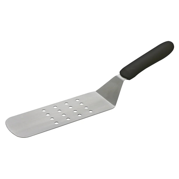 Winco TKP-91 Perforated Flexible Turner w/Offset, Black PP Handle, 8-1/4" x 2-7/8" Blade