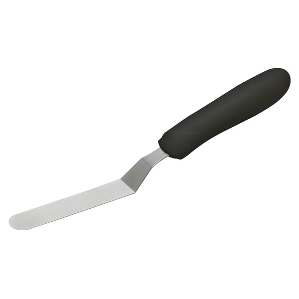 Winco TKPO-4 Spatula w/Offset, Black PP Handle, 3-1/2" x-3/4" Blade