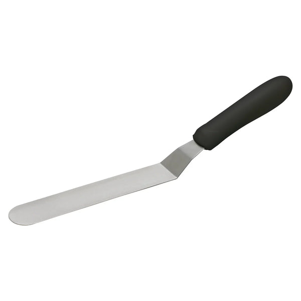 Winco TKPO-7 Spatula w/Offset, Black PP Handle, 6-1/2" x 1-5/16" Blade