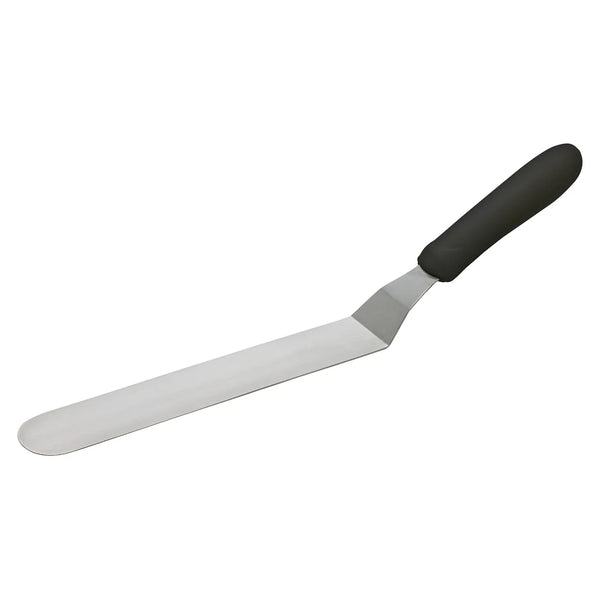 Winco TKPO-9 Spatula w/Offset, Black PP Handle, 8-1/2" x 1-1/2" Blade