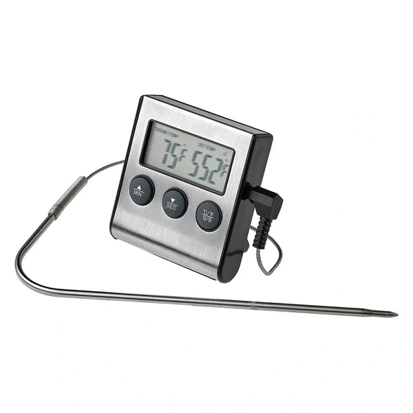 Winco TMT-DG6 Digital Roasting Thermometer w/ Timer & Probe