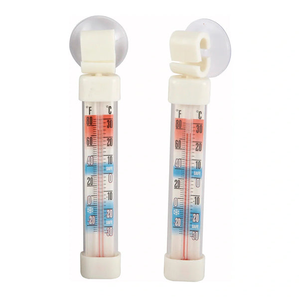 Winco TMT-RF1 Freezer/Refrig Thermometer, 2-7/8"L, 2/pk, Suction Cup