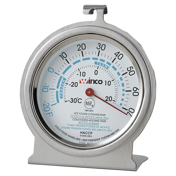 Winco TMT-RF3 Freezer/Refrig Thermometer, 3" Dial