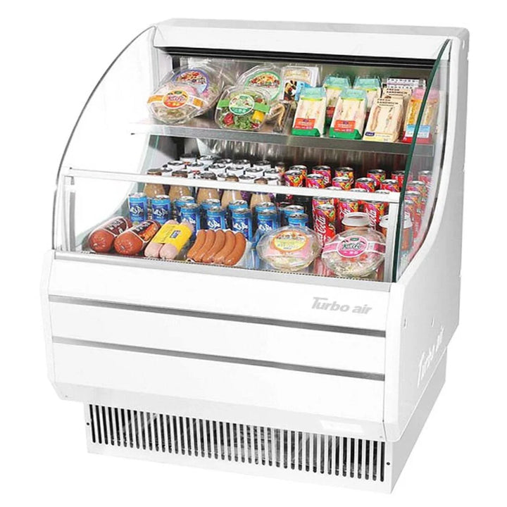 Turbo Air TOM-30LW(B)-N 28" Horizontal Open Display Merchandiser, 15.2 cu. Ft., 115/60/1