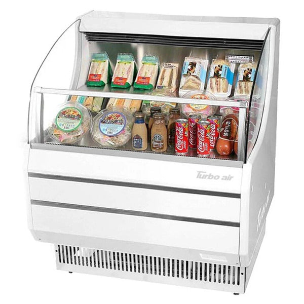 Turbo Air TOM-30SW(B)-N 28-1/8" Horizontal Open Display Merchandiser, 4.7 cu. Ft., 115/60/1