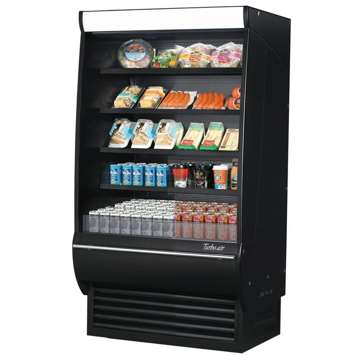 Turbo Air TOM-36DXB-SP(-A)-N 36" Vertical Extra Deep Open Display Merchandiser, 17.1 Cu. Ft., 115V/60/1