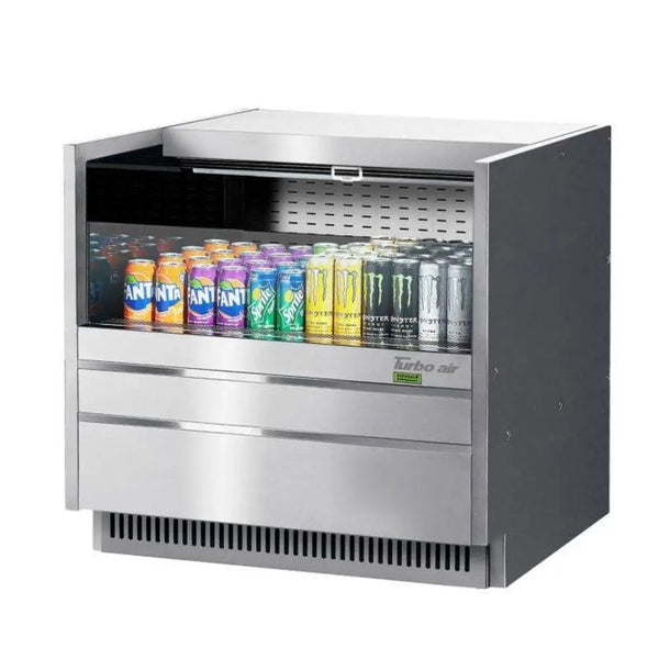 Turbo Air TOM-36UC-S-N 36-1/4" Drop-In Horizontal Open Display Case, 5 cu. Ft., 115/60/1