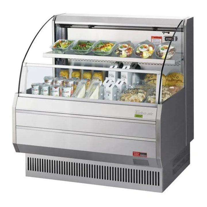 Turbo Air TOM-40LS-N 39-1/8" Horizontal Open Display Merchandiser, 7.4 cu. Ft., 115/60/1