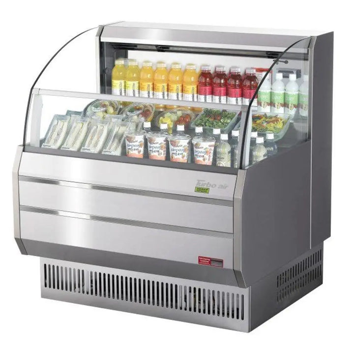 Turbo Air TOM-40SS-N 39" Horizontal Open Display Merchandiser, 6.7 cu. Ft., 115/60/1