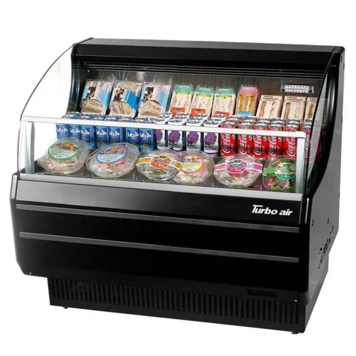 Turbo Air TOM-40SW(B)-N 39-1/8" Horizontal Open Display Merchandiser, 6.7 cu. Ft., 115/60/1