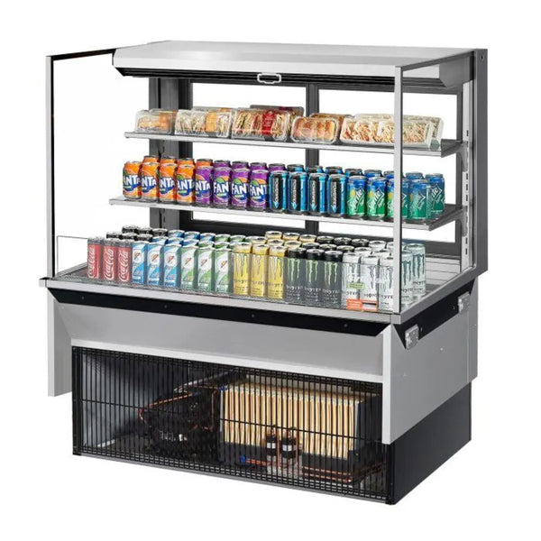 Turbo Air TOM-48L-UFD-S-3SI-N 47-7/8" Drop-In Horizontal Open Display Case, 15.2 cu. Ft., 115/60/1