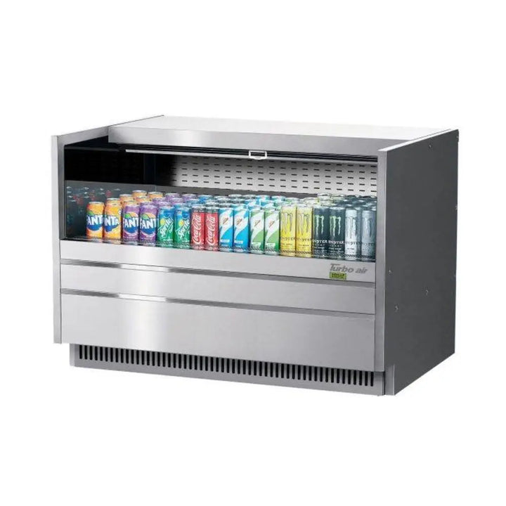 Turbo Air TOM-48UC-S-N 48-1/4" Drop-In Horizontal Open Display Case, 6.8 cu. Ft., 115/60/1