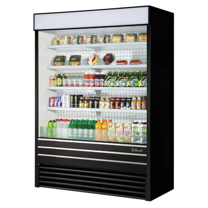 Turbo Air TOM-60EB-N 60" Vertical Air Curtain Open Display Merchandiser, 28.6 Cu. Ft., 115V/60/1