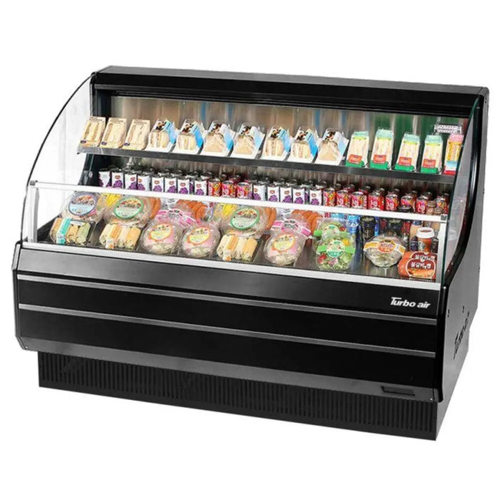 Turbo Air TOM-60LW(B)-N 63-3/8" Horizontal Open Display Merchandiser, 12.3 cu. Ft., 115/60/1