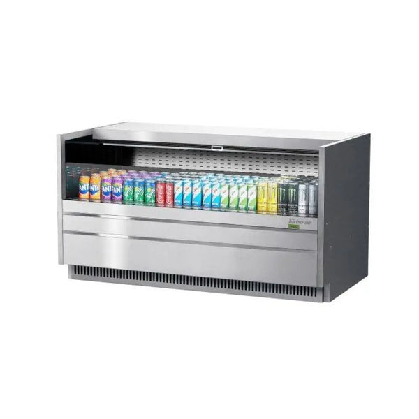 Turbo Air TOM-60UC-S-N 60-1/4" Drop-In Horizontal Open Display Case, 8.6 cu. Ft., 115/60/1