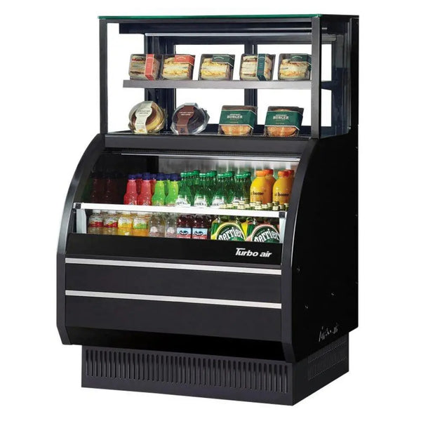 Turbo Air TOM-W-40SB-UF-N 38-7/8" Open Display Merchandiser Combination Case, 10.6 cu. Ft., 115/60/1