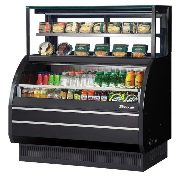 Turbo Air TOM-W-50SB-UF-N 50-7/8" Open Display Merchandiser Combination Case, 14.1 cu. Ft., 115/60/1