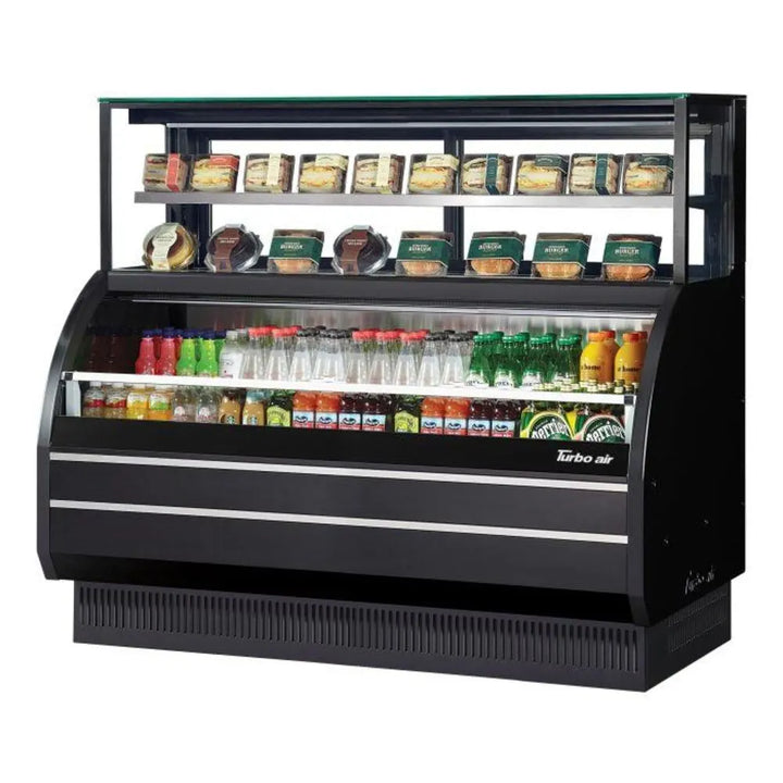 Turbo Air TOM-W-60SB-UF-N 62-5/8" Open Display Merchandiser Combination Case, 17.7 cu. Ft., 115/60/1