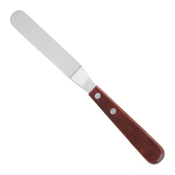 Winco TOS-4 Spatula w/Offset, Wooden Handle, 3-3/8" x-3/4" Blade