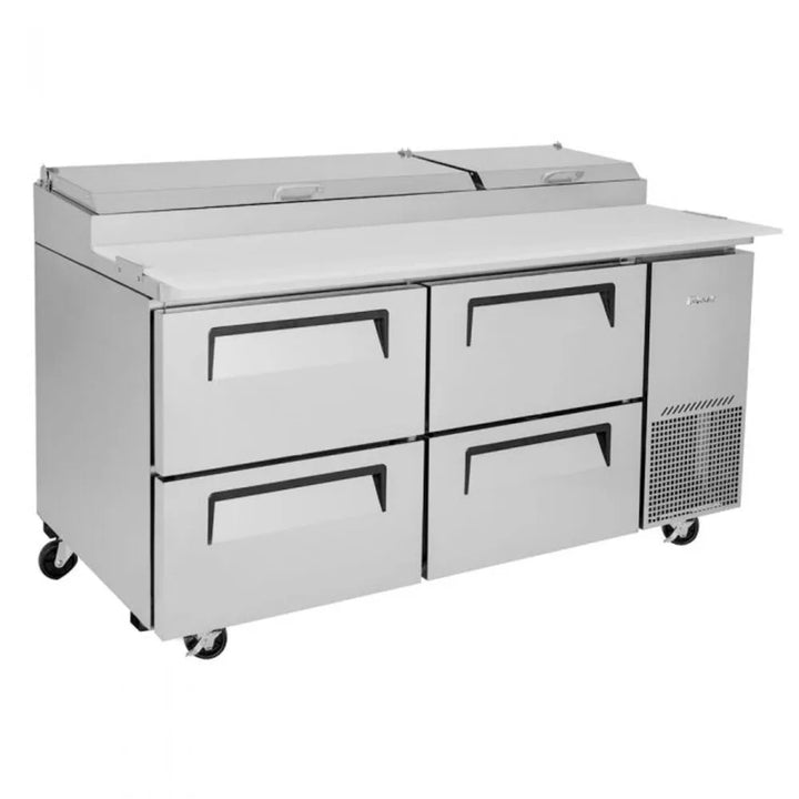 Turbo Air TPR-93SD-D2-N 93" 3 Section Super Deluxe Pizza Prep Table, 31 cu. Ft., 115/60/1