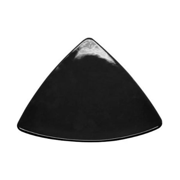 CAC China TRG-9-BLK Triangular Flat Plate Black 8 1/2" Case of 24 Pcs