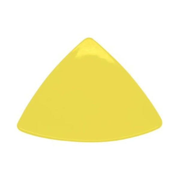 CAC China TRG-9-Y Triangular Flat Plate Yellow 8 1/2" Case of 24 Pcs