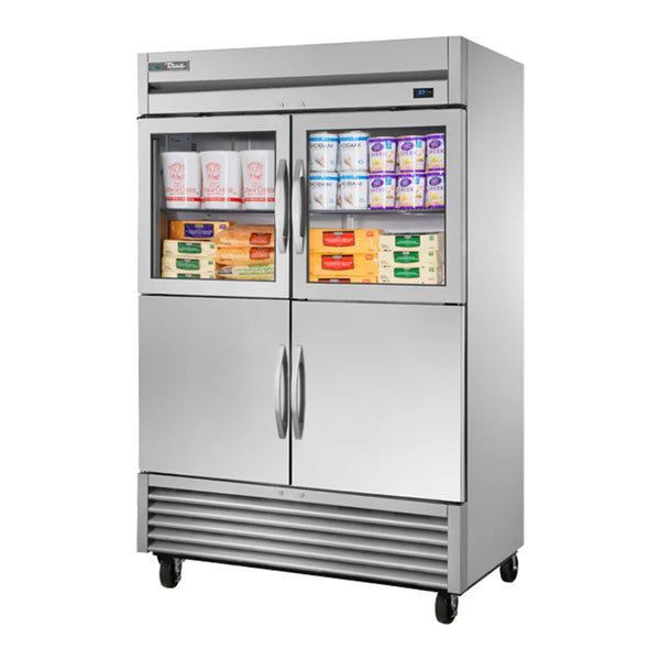 True TS-49-2-G-2-HC-FGD01 Two Section Reach-in Refrigerator