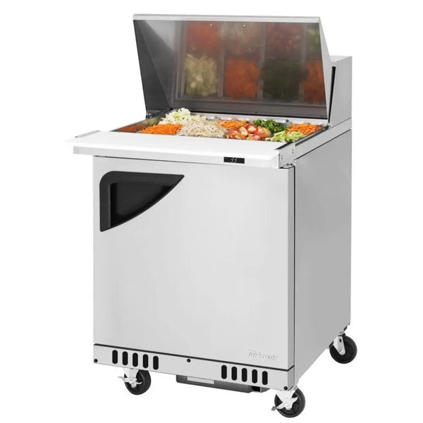 Turbo Air TST-28SD-12-FB-N 72-5/8" 1 Section Super Deluxe Sandwich/Salad Unit, 7.4 cu. Ft., 115/60/1 - Front Breathing