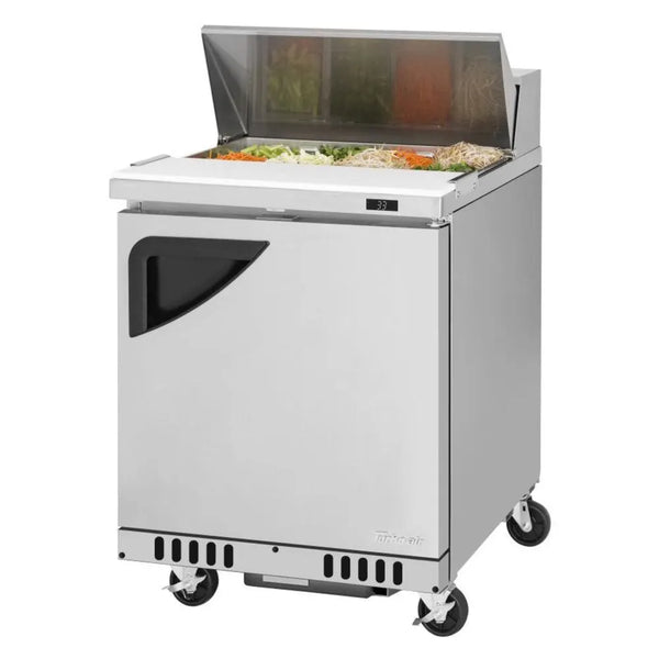 Turbo Air TST-28SD-FB-N 27-1/2" 3 Section Super Deluxe Sandwich/Salad Unit, 6.5 cu. Ft., 115/60/1 - Front Breathing