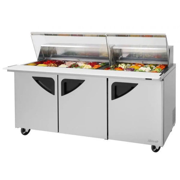 Turbo Air TST-48SD-18-N-GL 48-1/4" Super Deluxe Sandwich/Salad Mega Top Unit, 15 cu. Ft., 115/60/1