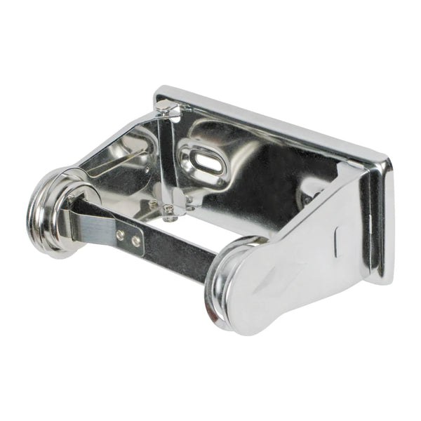 Winco TTH-1 Toilet Tissue Holder, Single Roll, Chrome Plated