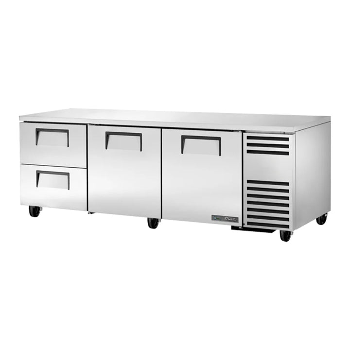 True TUC-93D-2-HC 93 1/4" Undercounter Refrigerator with Two Doors and Two Drawers